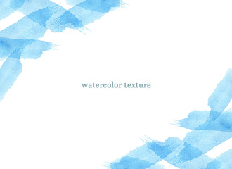 Blue Abstract watercolor art hand paint on white background., for frame, card, invitation	