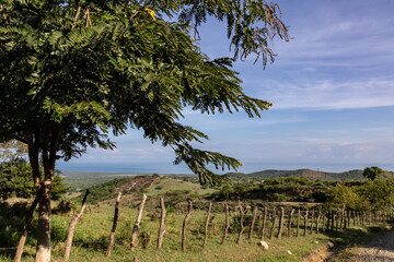mountain view of the ocean