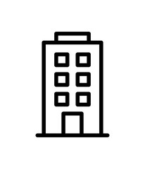 Building, flat or apartment icon