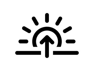 Sunrising icon vector