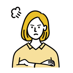 女性　金髪　若い　ベクター　ポップ　怒っている
