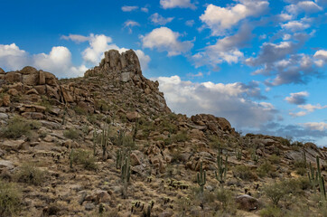 Pinnacle Peak Hiking Trail In North Scottsdale, Arizona