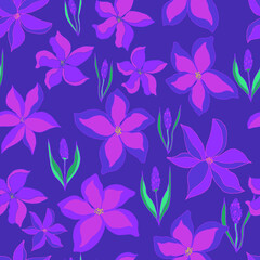 seamless pattern with flowers