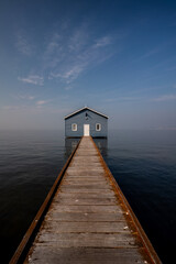 Obraz premium Smoke haze over Perth CDB