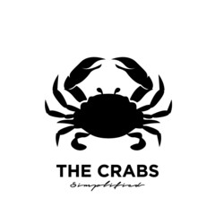 simple Crab Logo Design Vector Template Modern Design Vector Illustration isolated background
