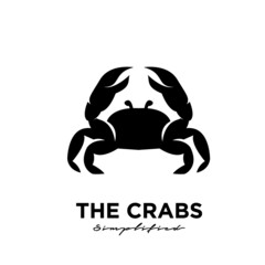 simple Crab Logo Design Vector Template Modern Design Vector Illustration isolated background