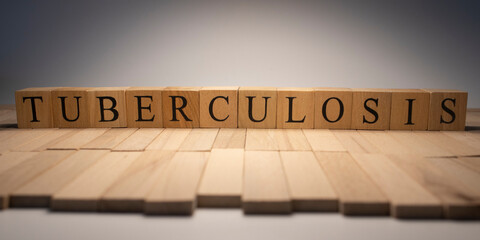 The word tuberculosis was created from wooden cubes. Health and life