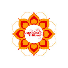 Vector  Illustration of Happy Akshaya Tritiya.