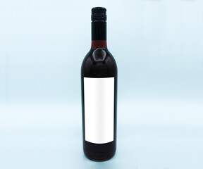 Wine Bottle Mockup - White Label
