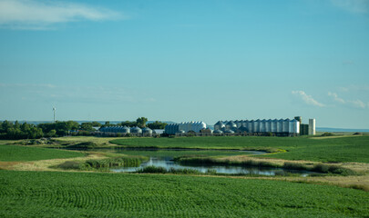 landscape with grain farm 