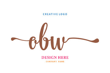 OBW lettering logo is simple, easy to understand and authoritative