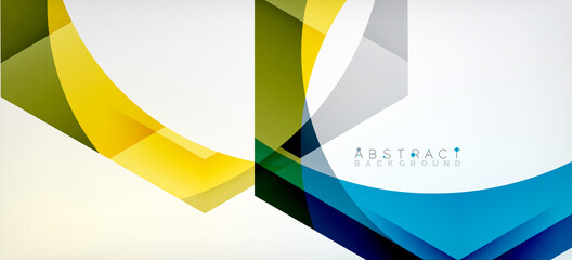 Obraz premium Vector color hexagons geometric abstract background