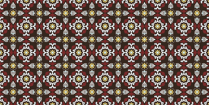 moroco pattern brown flower, wall paper, pattern, wrapping paper