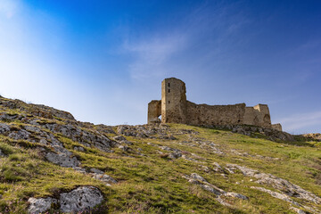 Fototapeta na wymiar The Enisala Fortress is a medieval fortress