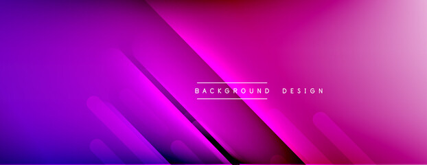 Dynamic lines abstract background. 3D shadow effects and fluid gradients. Modern overlapping forms