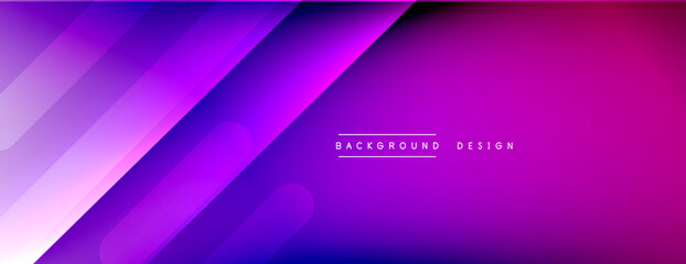 Fototapeta premium Dynamic lines abstract background. 3D shadow effects and fluid gradients. Modern overlapping forms