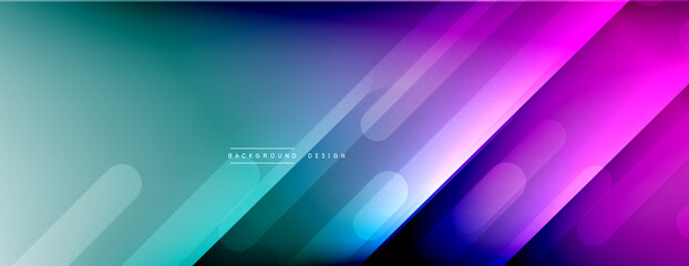 Dynamic lines abstract background. 3D shadow effects and fluid gradients. Modern overlapping forms
