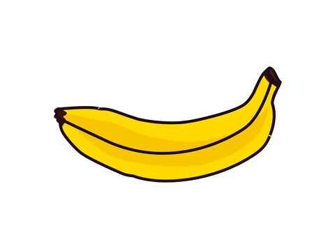 Single banana clip art