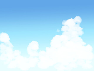 夏の青空に浮かぶ入道雲