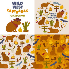 Capybaras wild west