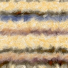 Seamless faux digital paint stroke striped pattern print. High quality illustration. Procedural painting with realistic brush strokes in bright trendy color. Abstract art for surface design and print.