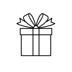 Gift Box icon design template. Gift symbol. Birthday symbol. Vector.