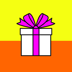 Gift Box icon design template. Gift symbol. Birthday symbol. Vector.