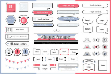 シンプルで可愛いフレームセット