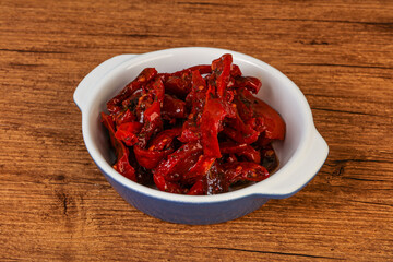 Dried tomato with olive oil