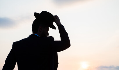 concept of successful future. agile business. loneliness. need the inspiration. man feel...