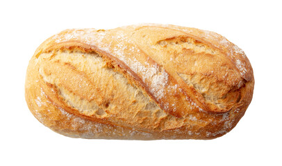 Fresh bread isolated on a white background.