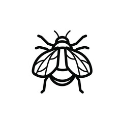 Vector bumblebee line icon. Editable stroke. Insect illustration. Bee in minimal design