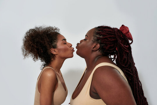 Black Girls Kissing Selfies