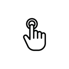 Fototapeta premium clicking line icon vector illustration