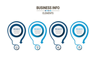 vector illustration Infographic design template with icons. can be used for workflow layout, diagram, annual report, web design.