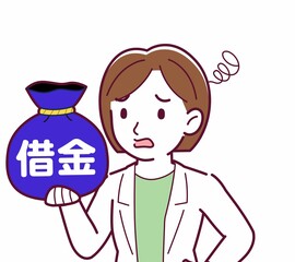 Young woman in a lab coat