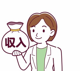 Young woman in a lab coat