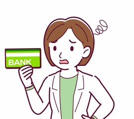 Young woman in a lab coat