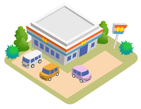 スマートシティを構成する建物のイラスト　バリエーション有り