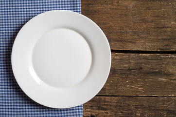 white plate
