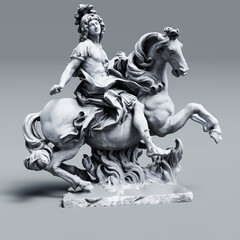 Obraz na płótnie Canvas statue of the horse