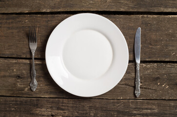 White empty plate
