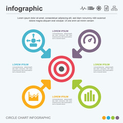 Fototapeta na wymiar Business infographic template design