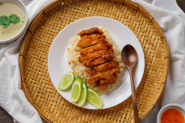 Fried Chicken Rice threshing basket