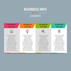 Obraz premium Infographics design vector and marketing icons. Can be used for process diagram, presentations, workflow layout, banner, flow chart, info graph.