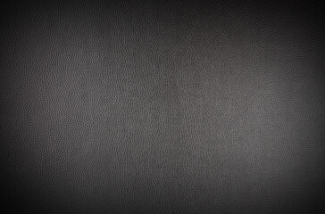 Black leather texture background surface for background and design art work.