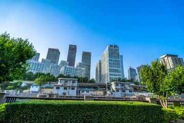 Obraz premium Beijing Office buildings scenery in the business city center