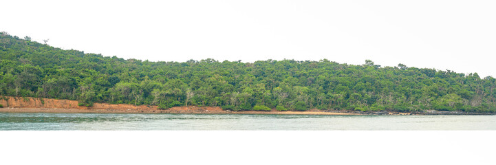 panorama of beautiful countryside of Phu Ruea, Loei,Thailand, sunny afternoon. wonderful springtime landscape in mountains. grassy field and rolling hills. rural scenery.