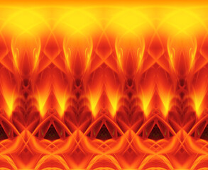 Fire flames background with light effect