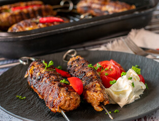 shish kebab on a skewer